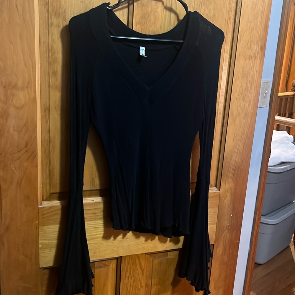 Free People  Black Long Sleeve